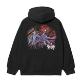 Berserk "Femto's Awakening" Heavyweight Vintage Hoodie Cotton Blend Classic Anime Sweatshirt Menswear Tops Menswear Tops Pullover Long Sleeve Casual Biker Graphic Black Oversize Oversized Baggy Crewneck