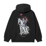 Berserk "White Knight Griffith" Heavyweight Vintage Hoodie Cotton Blend Classic Anime Sweatshirt Menswear Tops Casual Long Sleeve Black Pullover Baggy Crewneck Print