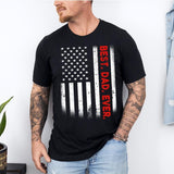 Best Dad Ever Shirt, USA Flag Patriotic Shirt, Fathers Day Gift for Daddy T Shirt, 4th of July Shirt, New Dad Birthday Gift for Grandpa Tee