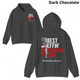 Best Effin' Bonus Dad Ever Double Sided Hoodie - Vintage T-shirt & Crewneck Sweatshirt - Funny Stepdad Shirt for Father's Day Gift - Menswear Top