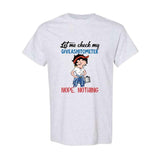 Betty Boop Shirt, Betty Boop Let Me Check My Giveashitometer Nope Nothing Vintage T-Shirt, TV Series Shirt, Comedy Cartoon Unisex Shirt, Full Color, Full Size