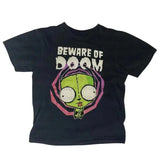 Beware Of Doom Baby Tee, Gothic Emo Girl Baby Tees, Clothes 2000s, Y2k Top Women Streetwear, Emo Girl Tops, Grunge 2000s, Punk Style, Grunge Baby Tees, Women T-shirt, Gift For Her