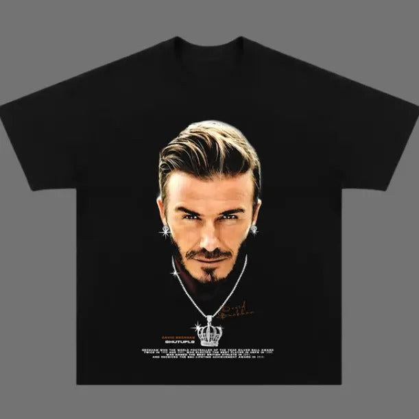 Big Face David Beckham T-Shirt, David Beckham Vintage Tee, Unisex Soccer Shirt, Sweatshirt, Graphic Tees, Menswear Womenswear Streetwear