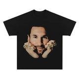 Big Face Messi T-Shirt, Messi Graphic Tees, Unisex Soccer Shirt, Sport Merch, Gift For Fan, Cotton comfort Menswear Womenswear Streetwear
