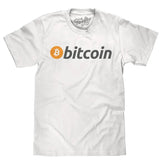Bitcoin Cryptocurrency Logo T-Shirt - White