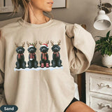 Black Doodle Christmas Shirt, Dog Christmas Sweatshirt, Goldendoodle Dog Shirt Crewnecked, Gift Dog Person, Cute Sweater Gifts Christmas Her
