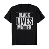 Black Lives Matter BLM Men's T-shirt - Casual Cotton Tee - Crewneck Classic Menswear Soft Top Streetwear