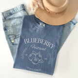 Blueberry Vintage Comfort Colors Shirt, Blueberry Festival Cottagecore Shirt, Summer Fruit Blueberry Tee Cotton Fabric