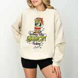 Blueys Feeling Extra Grinchy Today Sweatshirt, Blueys Christmas Sweatshirt, Chirstmas Gift, hristmas Coquette Bow Sweatshirt, Funny Christmas Sweatshirt