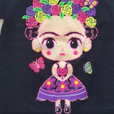 Blusa para dama de Frida huichol size S Cotton