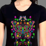 Blusa para mujer de mariposa Cotton