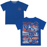 Boise State University Broncos Impressions Artwork Relaxed Fit T-Shirt Sweatshirt Hoodie, Boise State University Broncos Short Sleeve Tee Shirt