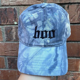 Boo - Tie-Dye Embroidered Dad Hat (Black Thread)