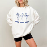 Bookish Sweatshirt, Let's Read Girls Sweater, Western Book Lover Tee Shirt, Retro Cowgirls Bookworm T-Shirt, Bookish Gift For Her, Gift For Book Lover