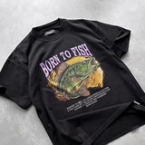 Born To Fish Forced To Sell My Labor Fishing, Meme T-Shirt, Fishing Shirt For Men, Funny Fisher Tee, Husband Shirt, Gift, Dad Gifts Fishing