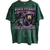 Born To S... Forced To Wipe 90s Bootleg T-Shirt, Retro Ape Meme Shirt, Funny Gift For Friends, Funny Graphic Shirt, Washed Shirt, Weird Tees Menswear