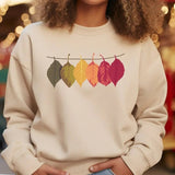 Botanical Casual Tee , Fall Leaf Shirt for Woman, Plant Lady Shirt, Fall Tees, Thanksgiving Sweatshirt, Thanksgiving Hoodie Fit Knit Cotton Fabric