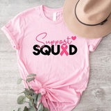 Breast Cancer Support Squad T-Shirt, Pink Ribbon Shirt, Cancer Fighter Tee, Family Support Shirt