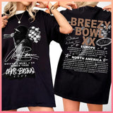 Breeeezy Bowl XX Tour 2025 King of Pop Hip Hop Retro T-shirt Graphic Tee Unisex Top Streetwear For Fan