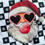 Bubblegum Santa Graphic Top