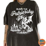 Burn The Patriarchy Feminist Shirts, Cotton Unisex T-shirt, Crew Neck, Size S- 3XL, Menswear Top, Womenswear Top Underwear Streetwear