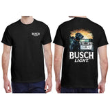 Busch Light Best Friend Unisex T-Shirt, heartmap print summer tee Casual Classic