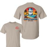 Bussch Light T-Shirt, Gulf of America Graphic, Vintage Beach Beer Style, Summer Vacation Gift, Patriotic Men's Graphic Tees