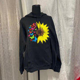 Butterfly and sunflower hoodies