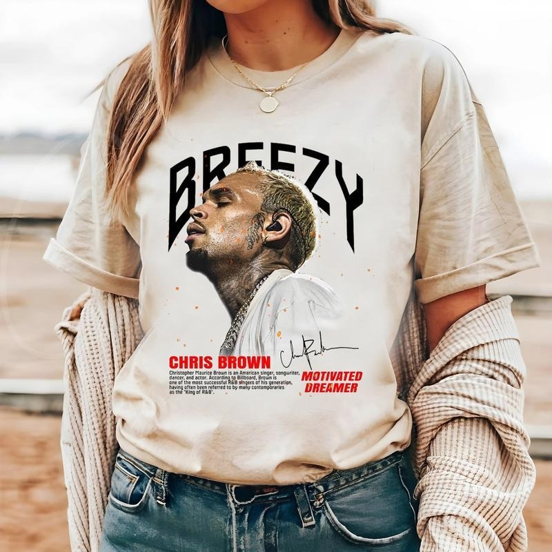 CB 2024 Tour T-shirt, Vintage Graphic 90s Tee Shirt, Album Shirt, Rap-hip-hop Sweatshirt, Fan T-shirt, Concert Printed Graphic Casual Shirt