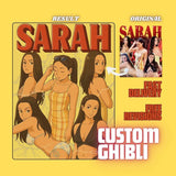 CUSTOM Ghibli Style Art Retro Shirt, Customized Photo to Ghibli Style Art Vintage, Artistic Anime Tee, Fan Art Shirt