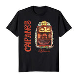 Caifanes El Silencio Men's Cotton T-Shirt - Classic Round Neck Short Sleeve Tee - Casual Crewneck Menswear Soft Top Jacket Tshirt Streetwear Tropical Shortsleeve