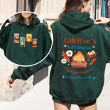 Calcifer 2 Sided Hoodie, Sweatshirt, Tshirt, Howls Moving Castle Shirt, Studio Ghibli, Anime