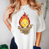 Calcifer May all Your bacon Burn Howl's Moving Castle T-Shirt