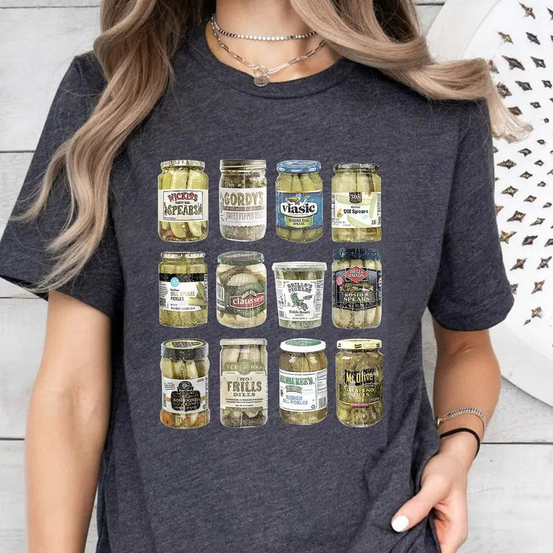 Canned Pickles Shirt, Vintage Canned Pickles Shirt, Pickle Jar Shirt, Canning Season Shirt, Pickle T-Shirt, Pickle Lovers Gift