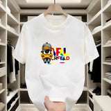 Cartoon Duck Trend! Relaxed - fit, Short - sleeve T - shirt, Color - popping Prints, Ideal for Daily Wear and Street - style Events
