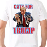 Cats For Trump  Menswear T-Shirt Top Underwear, Crewneck men funny trump vance trump  shirt t shirt