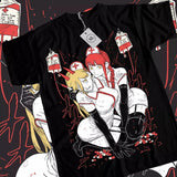 Chainsaw Man Anime T-Shirt & Sweatshirt, Makima And Power Nurse Cosplay Graphic Tee, Anime Manga Lover Gifts