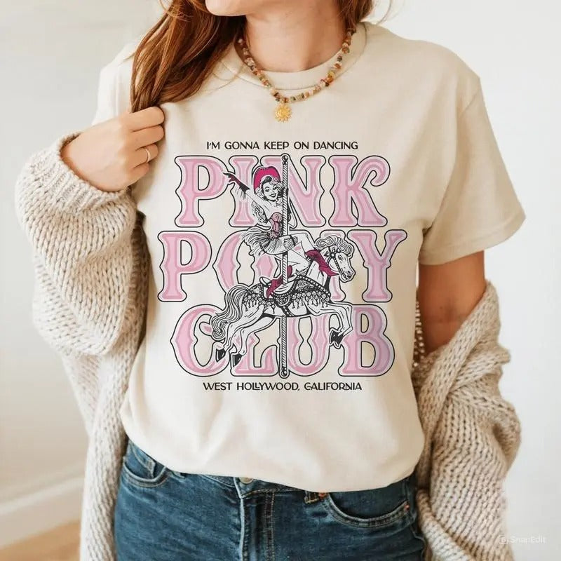 Chappell Roan T-Shirt,Pink Pony Club Shirt, Chappell Roan Merch, Fan Tee, Merch Gift, For Men, For Women