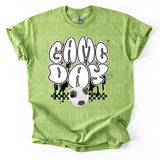 Checkered Game Day Soccer DTF Transfers - THIS IS NOT A SHIRT