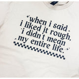 Checkered Rough Life Graphic Pullover