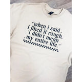 Checkered Rough Life Graphic Tee