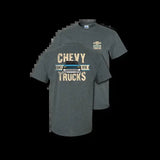 Chevy Trucks Since 1918 T-Shirt - Vintage Cotton Casual Crewneck Graphic Fan Tee
