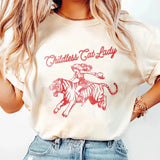 Childless Cat Lady Kamalla Shirt, Kamalla Harris President 2024 Shirt, Feminist T Shirt, Womens Power, Vote 2024, Girl Power, Women For Kamalla, Unisex Short Sleeve Tee Shirt, Casual Clothing