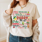 Christmas Buddy Elf Movie Sweatshirt, Elf Movie Quote Shirt, Buddy the Elf Shirt, Elf Christmas Movie Shirt, Santa I Know Him Sweatshirt