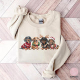 Christmas Dachshund Sweatshirt, Xmas Dog Owner TShirt, Funny Doxie Dog Mom, Cute Dog Lover Gift, Trendy Holiday Shirt, Cozy Winter crewneck