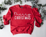 Christmas Sweatshirt, Womens Christmas Sweatshirt, Christmas Sweatshirts for Women, Christmas Gift Women,Merry Christmas Sweatshirt Fabric Fit