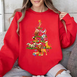 Christmas Tree Sweatshirt, Lion King Christmas Hoodie, Xmas Holiday Tee, King Characters Christmas Tree Shirt, Xmas Party Tee