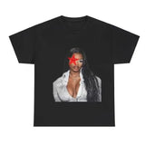 City Girls JT Red Stars Graphic T-Shirt Cotton Fabric Tee