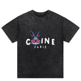 Colorful Rabbit - themed Tees with Parisian Vibe: A Must - have for US Fashion Buffs