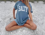[Comfort Color] Salty Shirt, Trendy Beach Tees, Beach Shirt, Beach T-Shirt, Vacation Summer, Summer Shirt